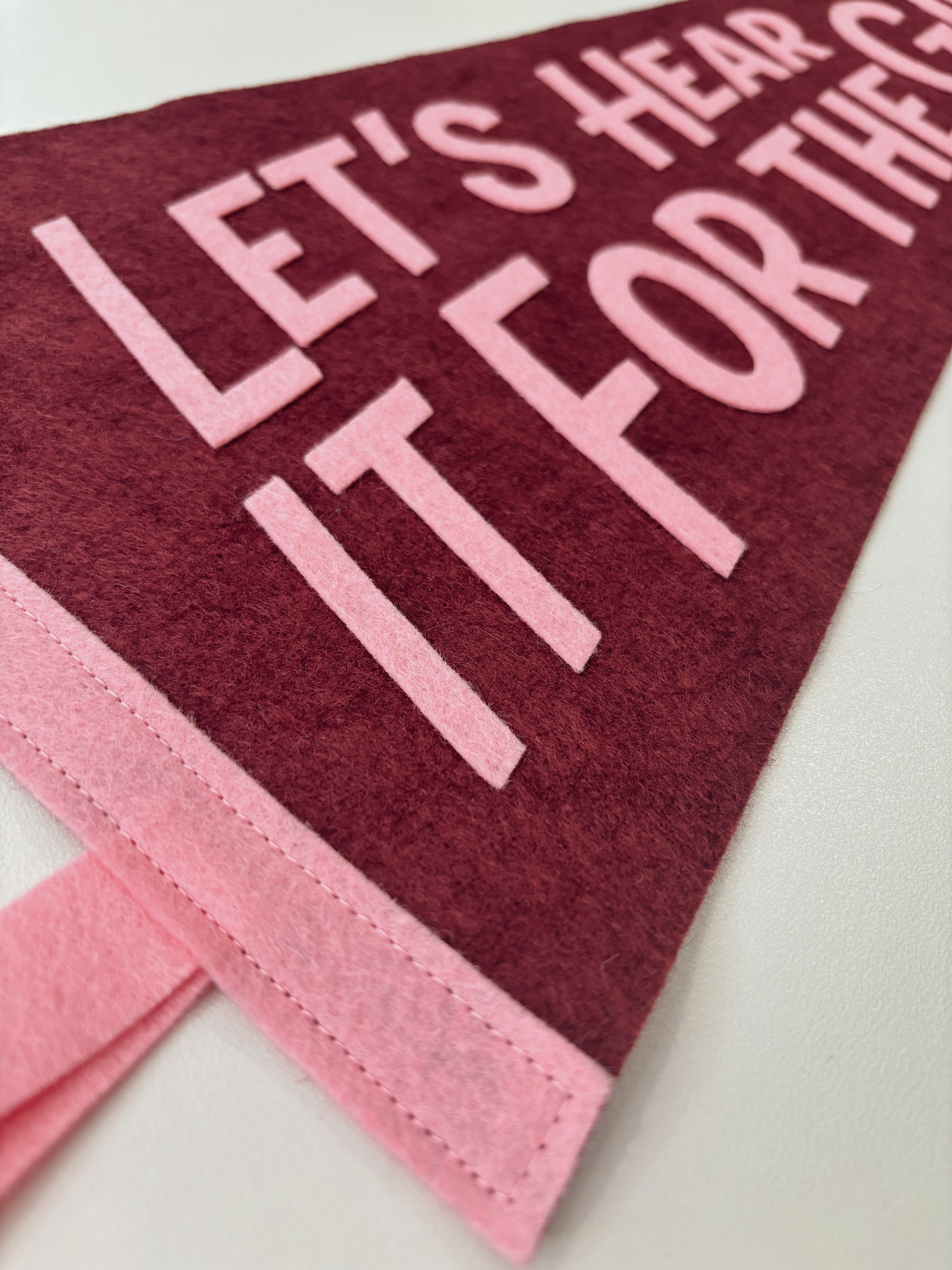 Let's Hear It For The Girls Pennant